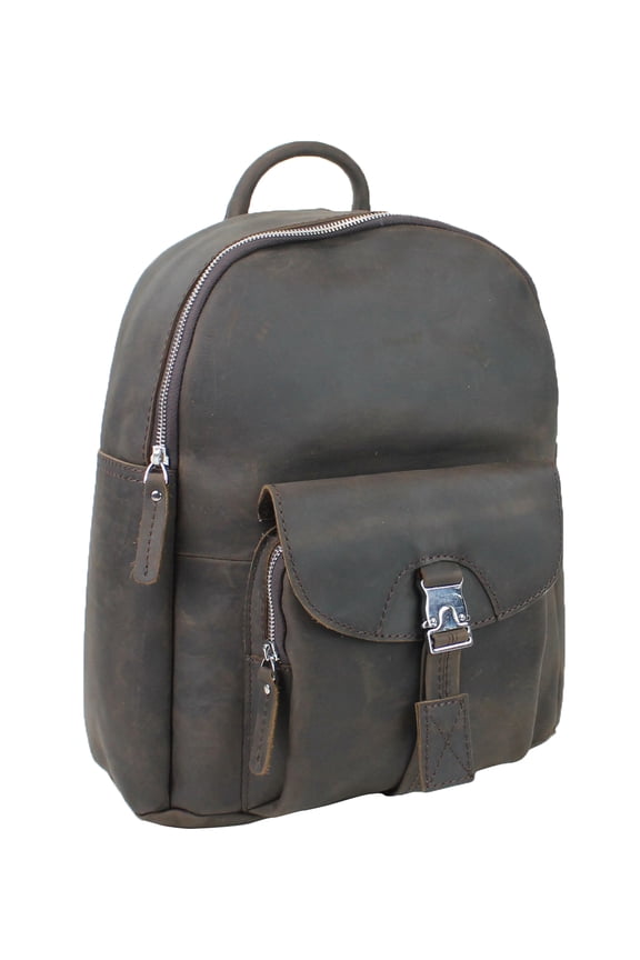 Full Grain Cowhide Leather Backpack LK10.DB