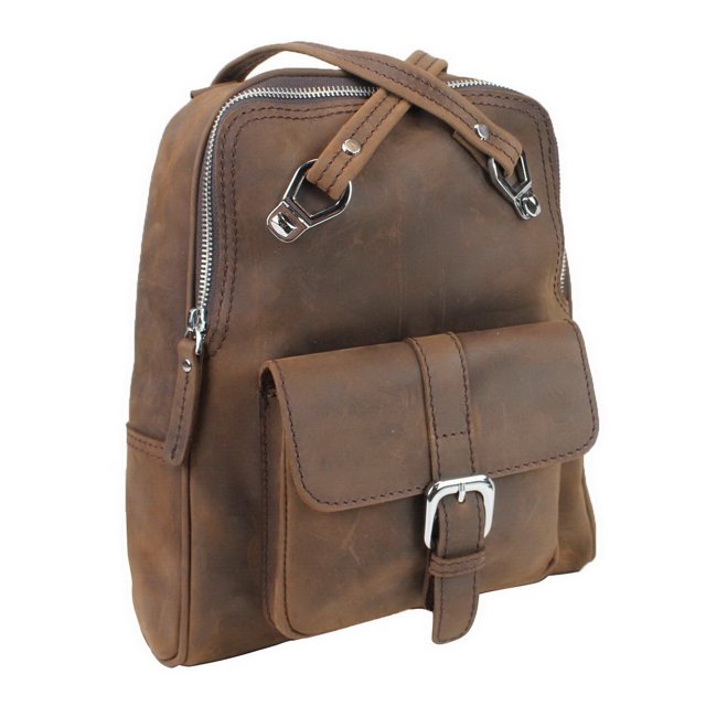 Full Grain Cowhide Leather Backpack LK13.VB