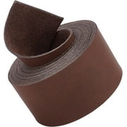 Full Grain Genuine Leather Straps 1.5 Inches Wide 78 Inches Long Single Sided PU Leather Strip Projects Clothing Jewelry Wrapping Making Bag Strap HandlesDark Brown Saddle Brown 1roll