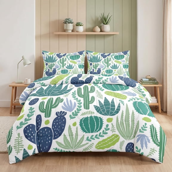 Full Green Desert Comforter Bedding Set