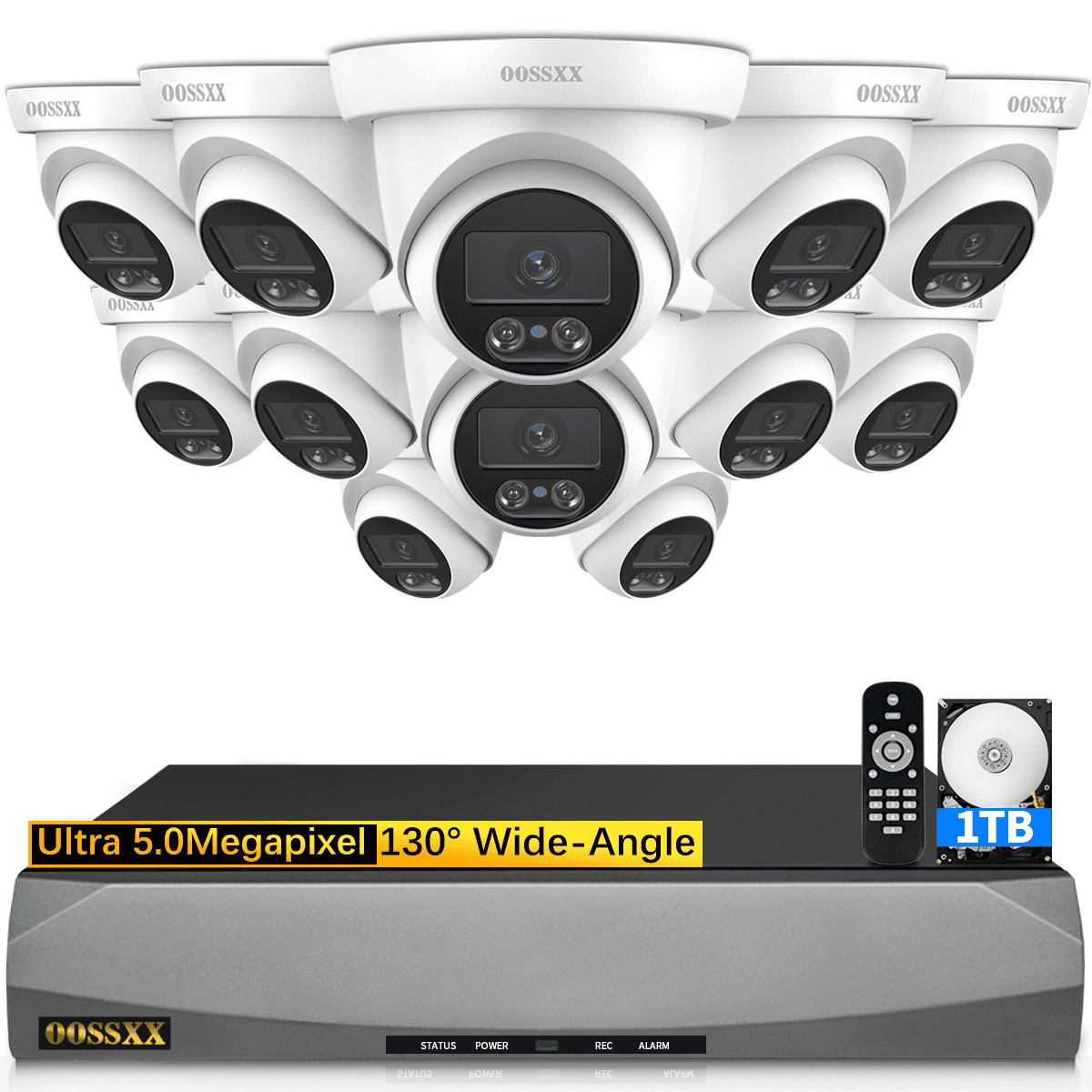 5MP Full HD Wired Security Camera System for Outdoor El Salvador