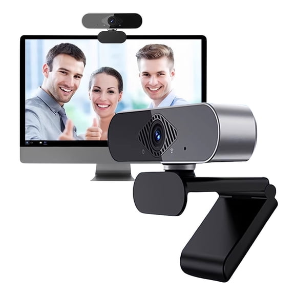 Full HD Webcam for Laptop,1080P/2K For PC Streaming,Video Calling,Clear Stereo Audio,Plug and Play USB Camera for Desktop Computer