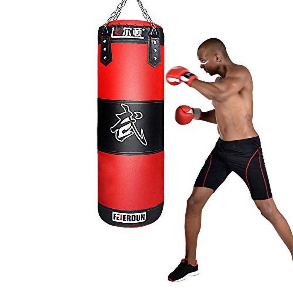 Full Heavy Boxing Punching Bag (Empty), Training Gloves Speed Set