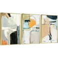 thumbnail image 1 of Full House 3 Panels Framed Canvas Wall ArtOil Paintings - Abstract Wall Art Style 4 - Aesthetic Prints for Living Room Bedroom Office, 1 of 5