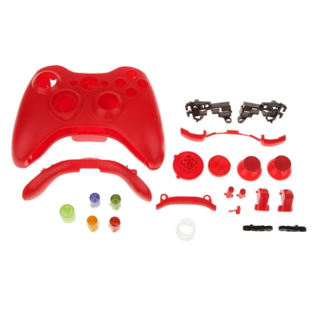 Full Housing Button Case Repair Parts for 360 Controller Red