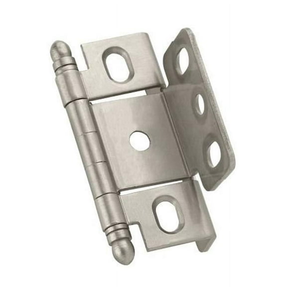 Full Inset Hinge Full Wrap .75 in. Door Thickness Ball Tip - Satin Nickel