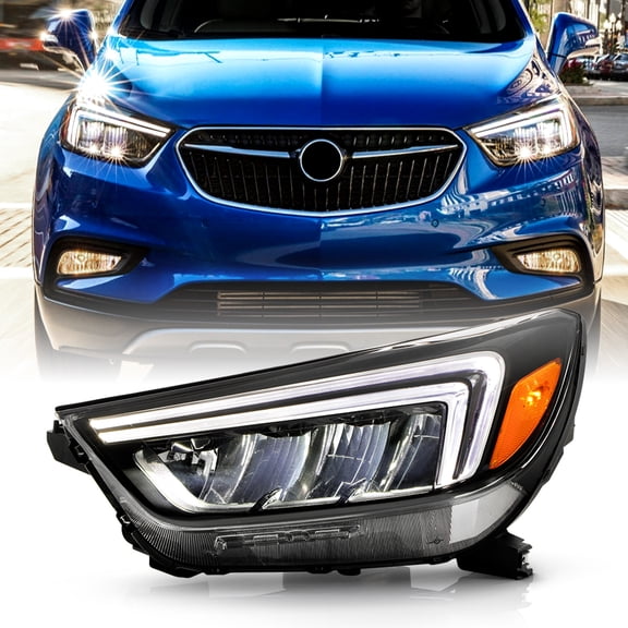 <Full LED> 2017-2022 Buick Encore w/LED DRL Headlight Headlamp Left Driver Side