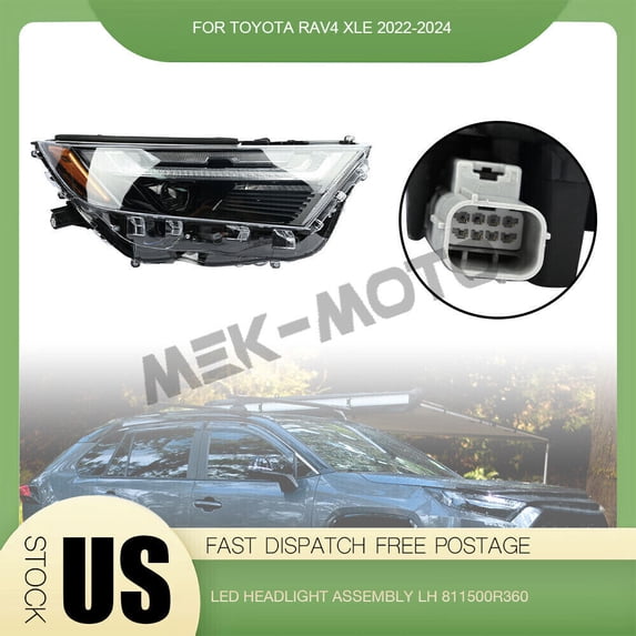 Full LED Headlamp Assembly Passenger Side 811100R360 For Toyota RAV4 2022-2024
