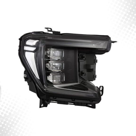 Full LED Headlight Assembly Right Side RH Compatible with 2021–2023 GMC Yukon XL Denali AT4, Aftermarket Replacement Headlamp (Right Passenger Side)