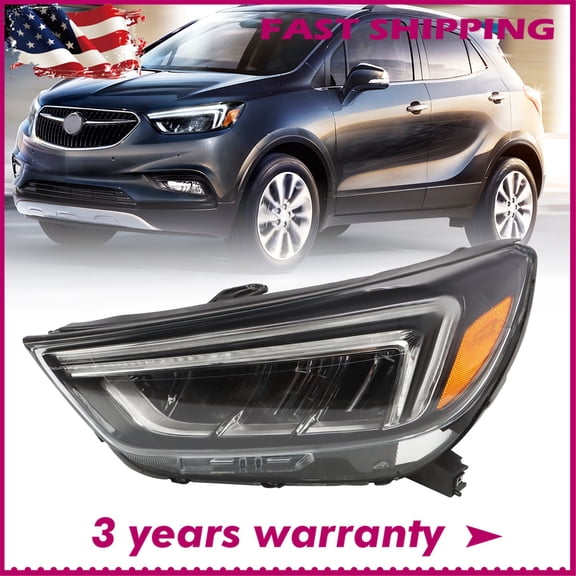 Full LED Headlight For 2017-2020 Buick Encore Left Driver Side W/ Blubs 42740097