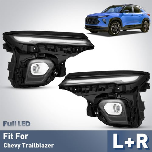 Full LED Headlight For 2024-2025 Chevy Trailblazer W/LED Signal Left+Right Pair