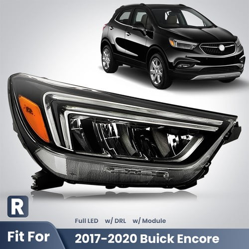 Full LED Headlight w/LED DRL For 2017-2020 Buick Encore Right Passenger Side
