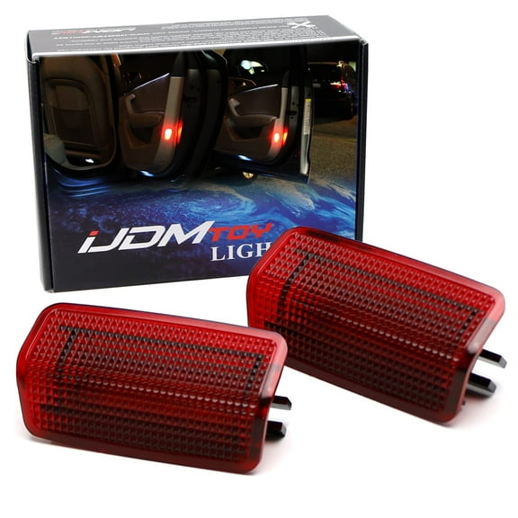 Full LED Side Door Courtesy Light Assy For Lexus IS ES GS LS RX GX LX; For Toyota Avalon Sienna Venza Camry Prius 4Runner, Powered by 18-SMD Red LED