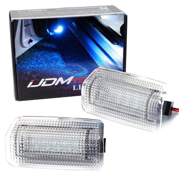 Full LED Side Door Courtesy Light Assy For Lexus IS ES GS LS RX GX LX; For Toyota Avalon Sienna Venza Camry Prius 4Runner, Powered by 18-SMD Ultra Blue LED
