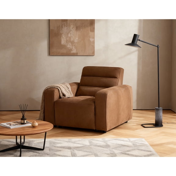 Full Leather Dual Power Spacious & Deep Seating Recliner Adjustable Headrest & Backrest,Zero Gravity