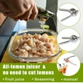 thumbnail image 1 of Full Lemon Juicer Whole Fruit Squeezer | No-Cut Design | Integrated Stainless Steel Blades | Mess-Free Citrus Press | Easy Clean | Quick Lemonade Maker | 1 Pack, 1 of 7