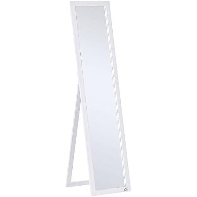 Full Length Glass Mirror, Freestanding Or Wall Mounted Dress Mirror For