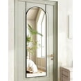 thumbnail image 1 of 48"x14" Mirror Full Length Door Hanging, Door Hanging Mirror or Bedroom Living Room Closet, Black, 1 of 13