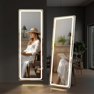 Arched Full Length Mirror with LED Lights, 71