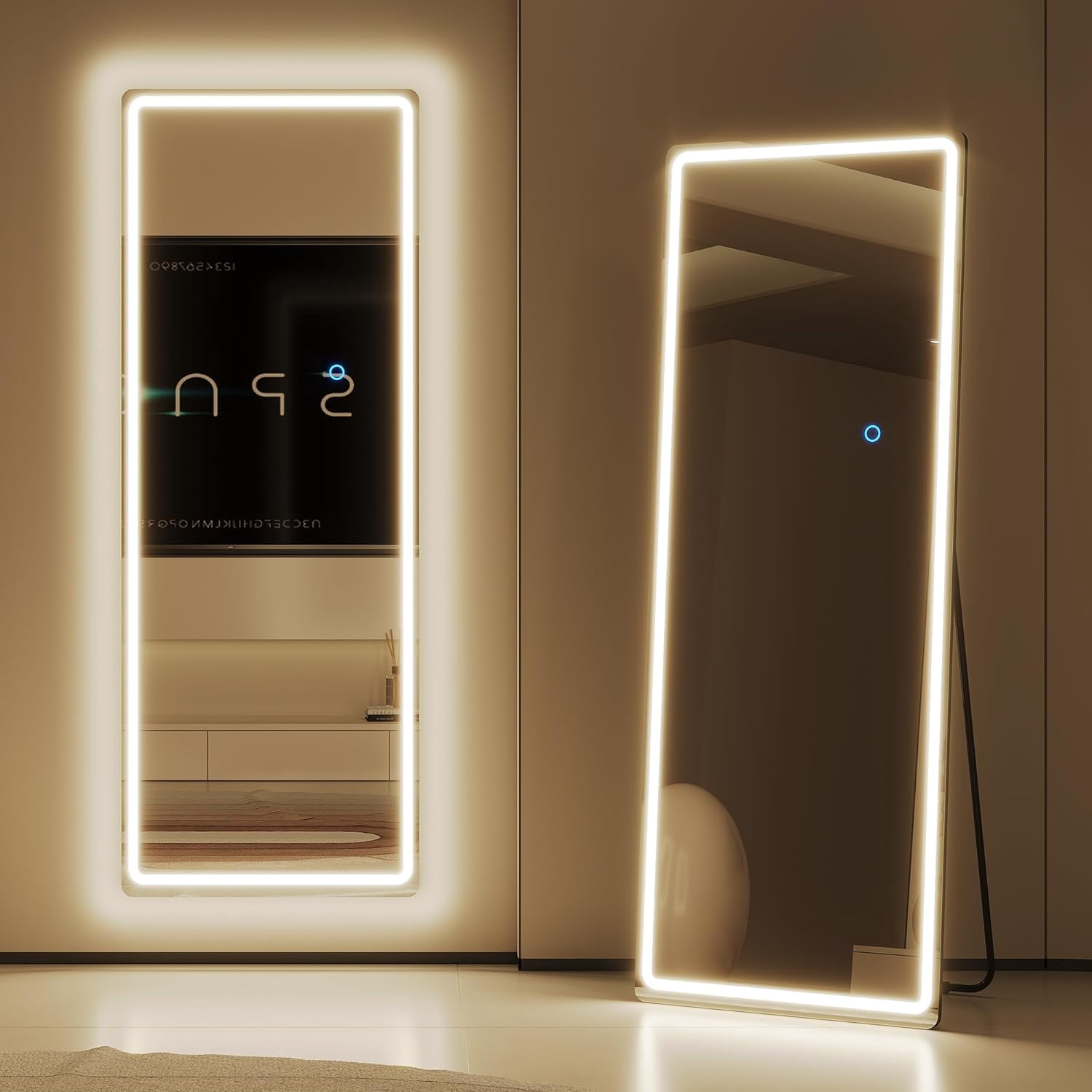 Full Length Mirror with Lights 65