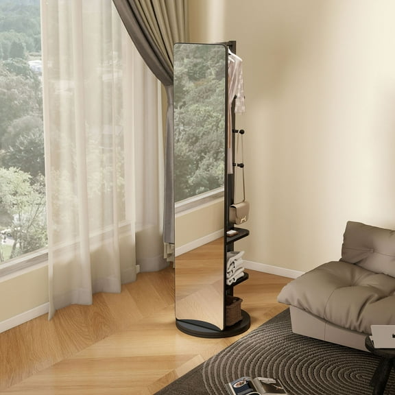 Full-Length Mirror on Rubber Wood Frame 68.8*19.6 Inches Ideal for Dressing Rooms and Living Spaces
