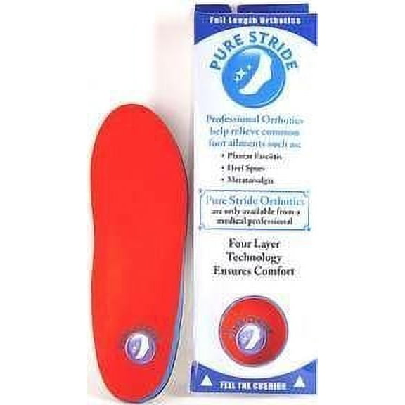 Full Length PURE STRIDE Orthotics MEN 6-6.5 / WOMEN 8-8.5 Professional Arch Supports