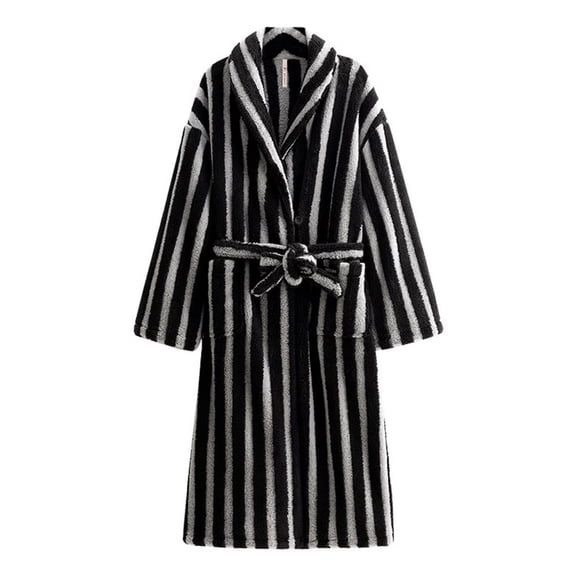 Full Length Thick Shawl Collar Bathrobe,Soft Absorbent Robes for Men/Women,Cotton House Coat Terry Toweling Nightgown