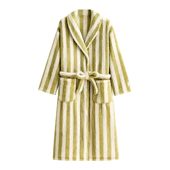 Full Length Thick Shawl Collar Bathrobe,Soft Absorbent Robes for Men/Women,Cotton House Coat Terry Toweling Nightgown