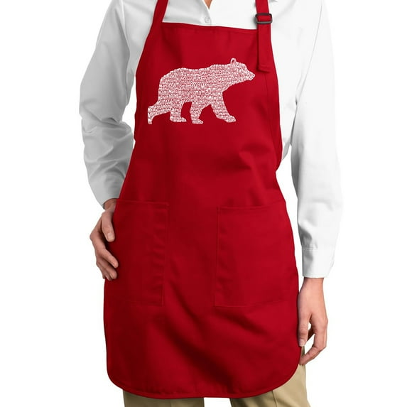 Full Length Word Art Apron - Mama Bear