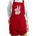 thumbnail image 1 of Full Length Word Art Apron - Peace Out, 1 of 2