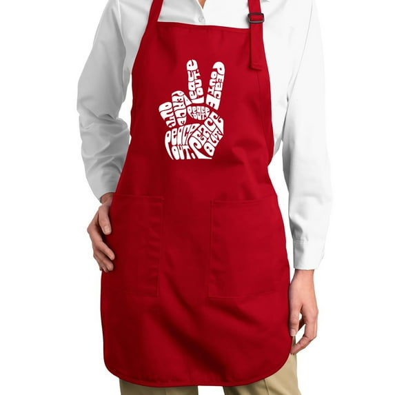 Full Length Word Art Apron - Peace Out