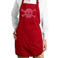 thumbnail image 1 of Full Length Word Art Apron - XOXO Skull, 1 of 2