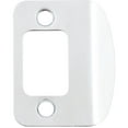 thumbnail image 1 of Full Lip Round Corner Deadbolt Strike Plate, 2-1/4 Inches, 1-5/8" Center-to-Center, Polished Chrome by Stone Harbor Hardware, 1 of 2