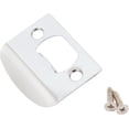 thumbnail image 1 of Stone Harbor Hardware Full Lip Square Corner Strike Plate, 2-1/4 Inches, 1-5/8" Center-to-Center, Polished Chrome, 1 of 5