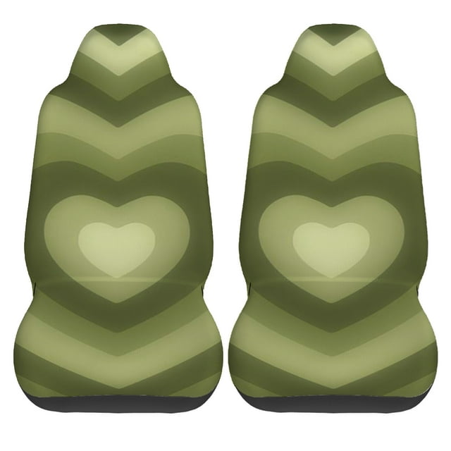 Full Love heart cartoon car accessories Front Seat Covers Set of 2 for