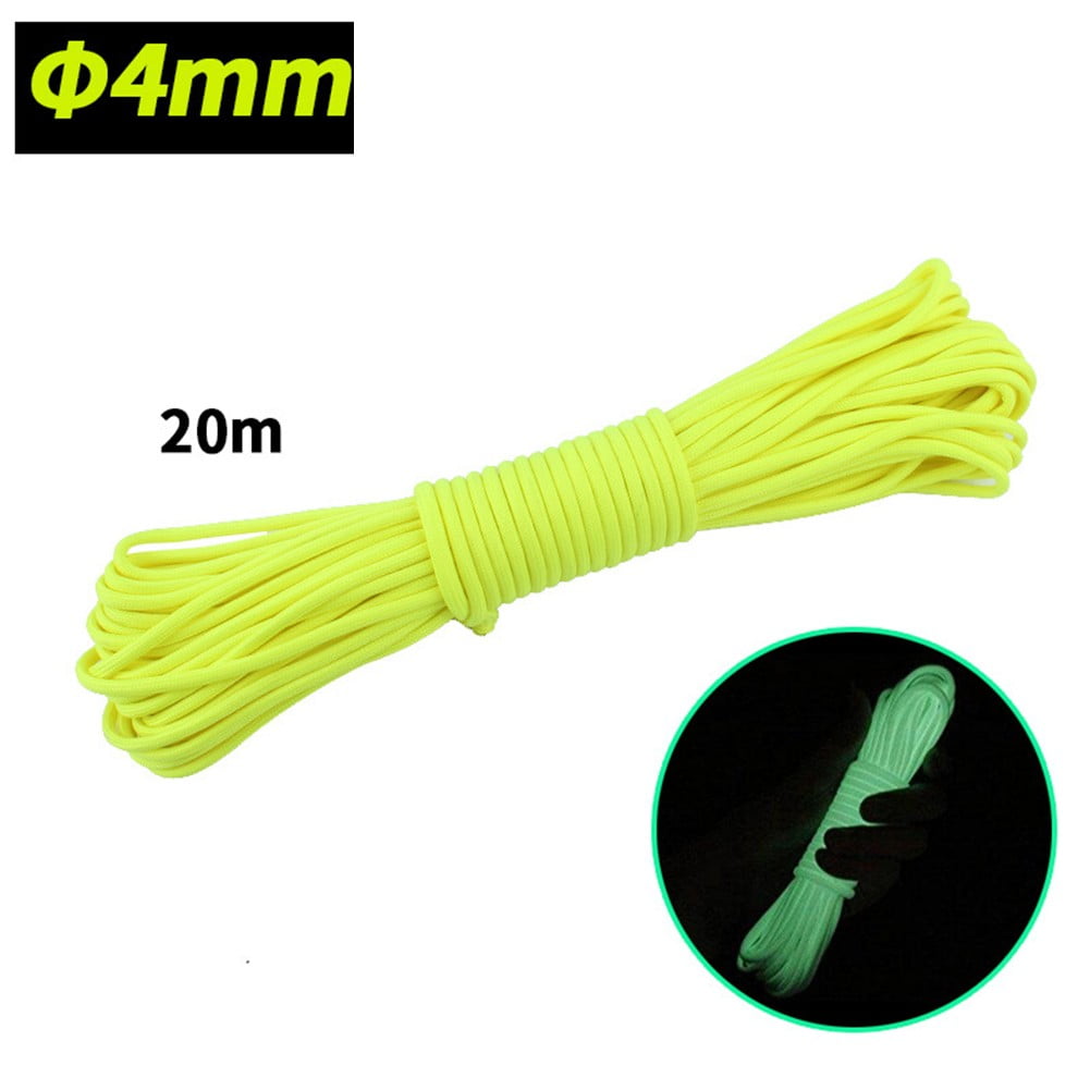 Full Luminous Rope 9-Core Nylon Umbrella Rope Camping Tent Rope 20 ...