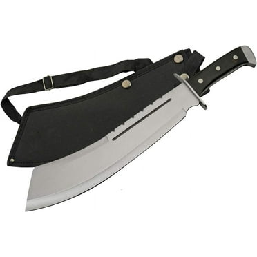 Full Machete with Nylon Sheath – High-Carbon Stainless Steel Blade for Camping, Survival, and Outdoor Adventures