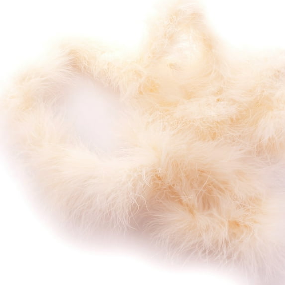 Full Marabou Feather Boa - 2 Yards - Vanilla Cream