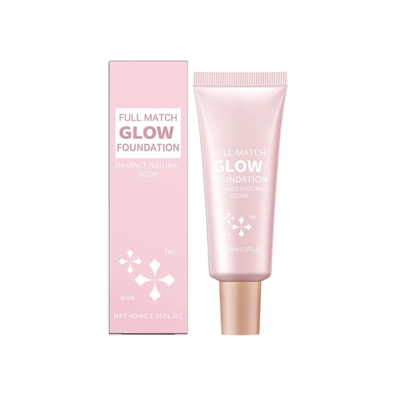Full Match Glow Liquid Foundation - Hydrating, Long-Lasting Highlighter for Face & Body with Sheer to Light Buildable Coverage and Radiant, Sun-Kissed Look