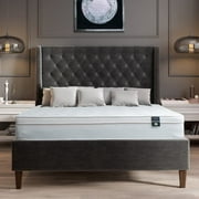 Oliver & Smith Full Mattress 12 Inch – Medium Firm Hybrid Mattress with Bonnell Springs – High Density Foam Support – Euro Top Mattress in a Box – Full Size Bed for Kids, Teens, Guests