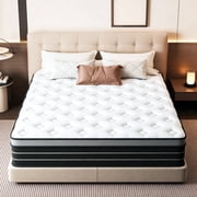 Full Mattress, 10 Inch Hybrid Innerspring Mattress for Pressure Relief, Motion Isolation, Medium Firm, CertiPUR-US Certified