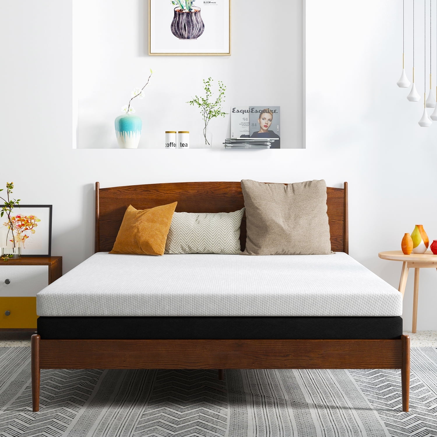 Full Mattress, 6 inch Memory Foam Mattress, Medium Firm Bed Mattress