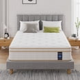 thumbnail image 1 of Mubulily 8" Full Size Mattress, Memory Foam Hybrid Mattress in a Box, Pocket Spring Full Mattresses, 1 of 8