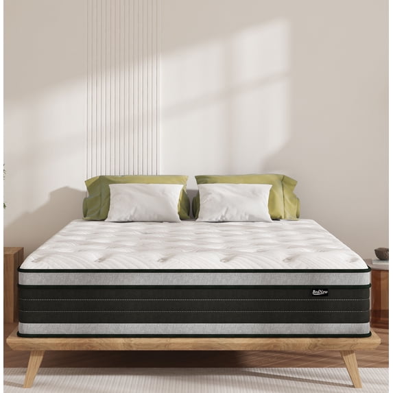 Full Mattress, BedNew 12" Medium Firm Pillow Top Hybrid Memory Foam Mattress in a Box, Fiberglass Free