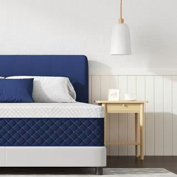 Full Mattress BedNew 14 inch Mattress, Medium Firm,Hybrid Pocket Spring, Pillow Top Mattress in a Box, Fiberfree