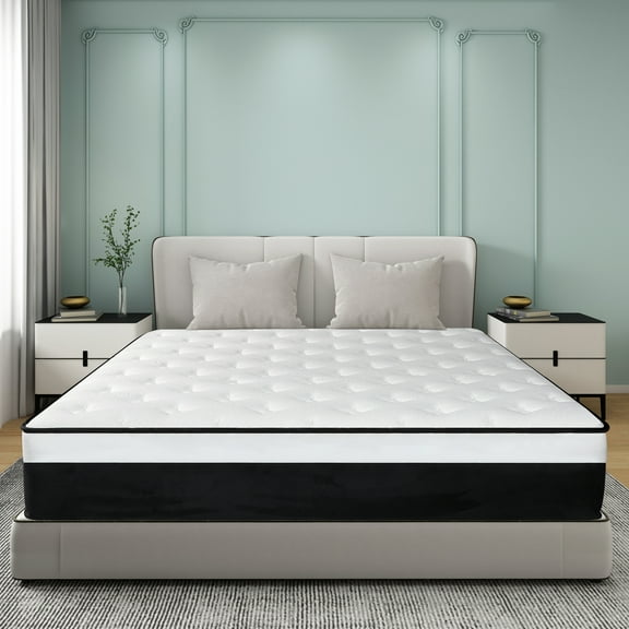lemontalking Full Mattress, lemontalking 12 inch Pocket Springs with Gel Memory Foam, Hybrid Mattresses in a Box