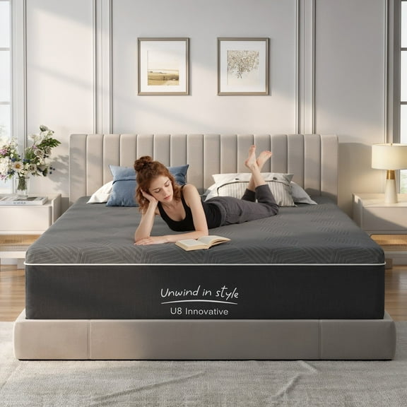 Full Mattress, Holaki 12" Memory Foam Mattress Full Size Bed in a Box, Green Tea Bamboo Charcoal Gel Foam with Removable Cover for Pressure Relief, Medium Firm, CertiPUR-US Certified