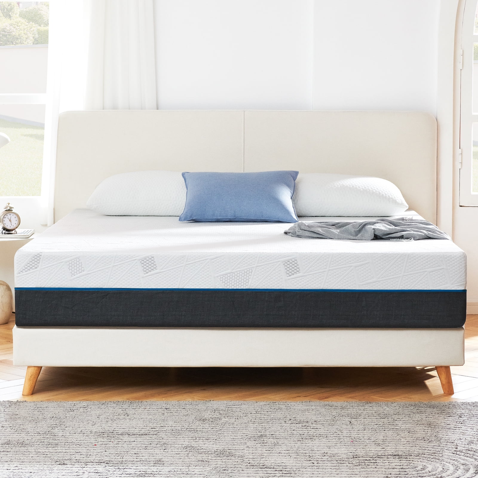 Sofree Bedding Full Mattress, 10 inch Memory Foam Mattress in A Box, Individual Pocket Spring Mattress with Motion Isolation and Pressure Relief