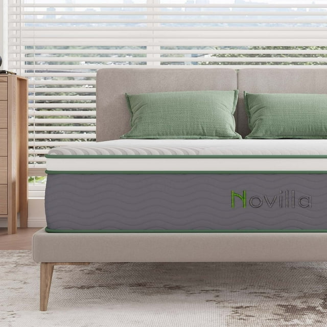 Full Mattress, Novilla 10'' Hybrid Mattresses Gel Memory Foam, Bed