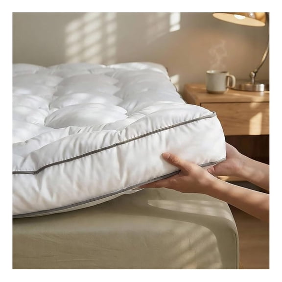 Full Mattress Topper - 3 Inch Ultra Thick Soft Memory Foam Pillow Top Mattress Topper Full for Back Pain, Universal Fit for Bedrooms, Guest Rooms & RVs, 75x54 Inch.